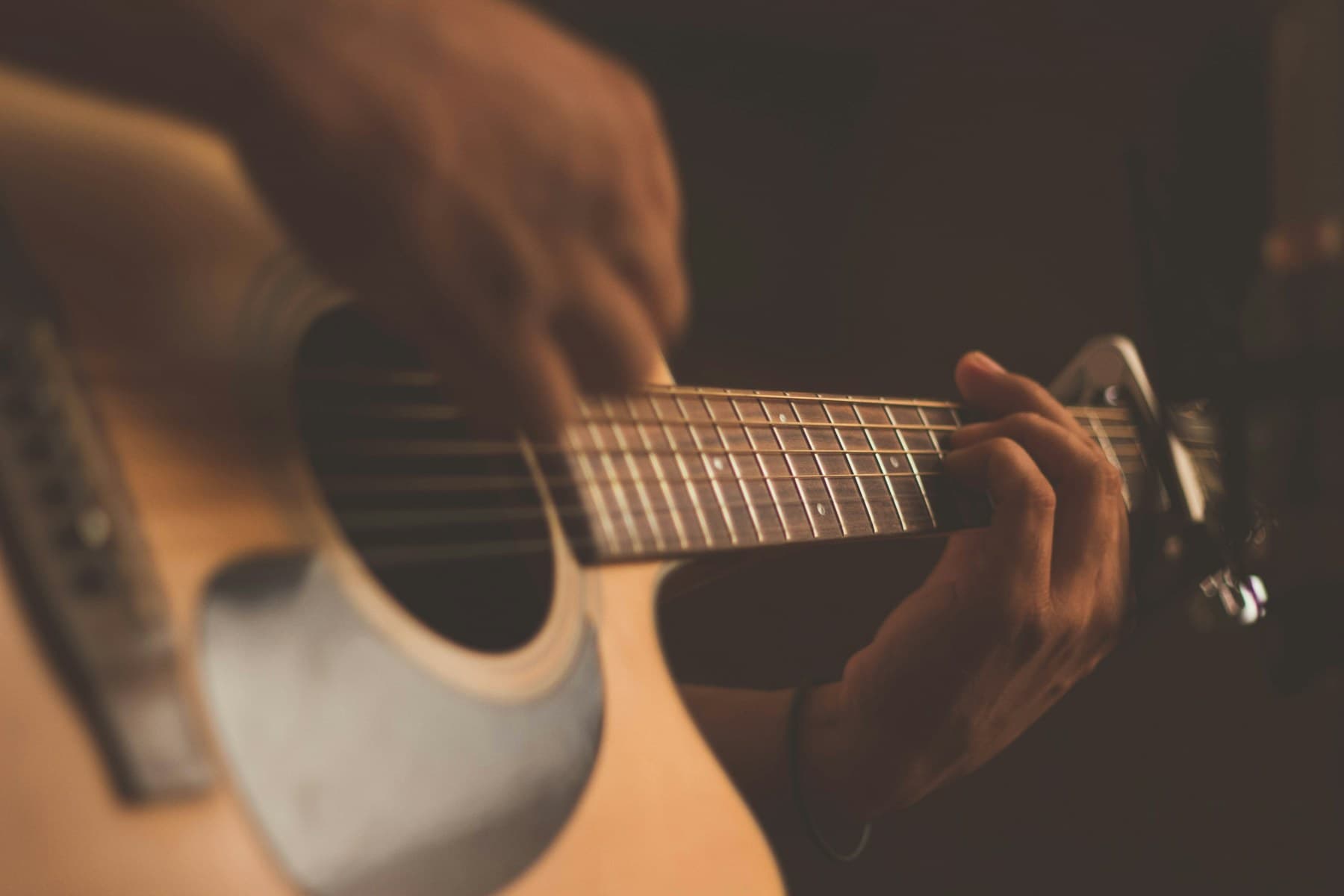 Dreadnought acoustic guitar