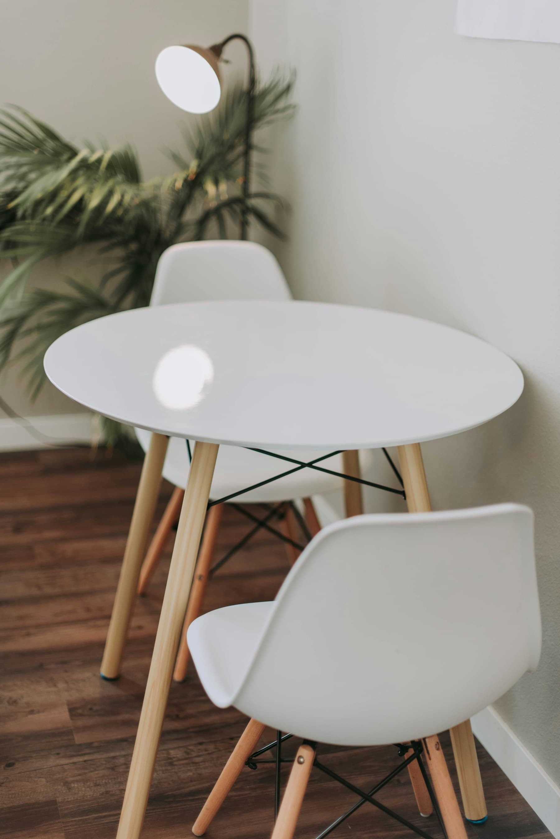 Round bistro table + two chairs, photographed by the member